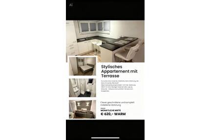 Wohnung 1,5 Zimmer Appartement - 520,00&nbsp;EUR Kaltmiete, ca.&nbsp; 35,00&nbsp;m&sup2; in Horb am Neckar (PLZ: 72160)