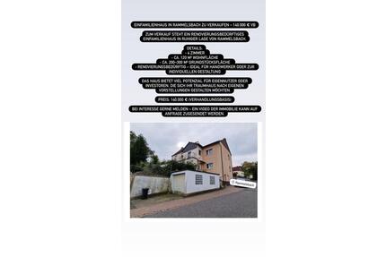 Haus zu verkaufen - 140.000,00&nbsp;EUR Kaufpreis, ca.&nbsp; 120,00&nbsp;m&sup2; in Rammelsbach (PLZ: 66887)