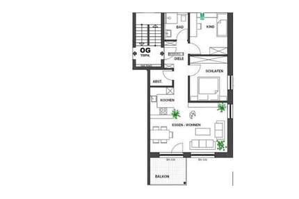 Wohnung zum Mieten in Deggingen 920,00 € 72 m²