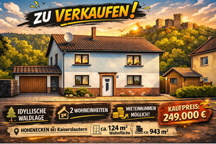 ZFH - Hohenecken mitten im Pfälzer Wald und doch in Rufweite zur Pfalzmetropüole und UNI-Stadt KL! - Kaiserslautern Dansenberg