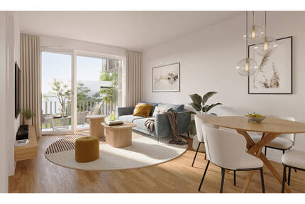 Zauberhafte 3-Zimmer-Wohnung mit Balkon in Südausrichtung und Blick in den grünen Innenhof - Eching