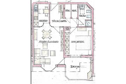 2-Zimmer-Dachgeschosswohnung mit Südbalkon in Melsungen