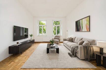 Harmonische 2 Zimmer Wohnung mit Tageslichtbad und edlem Parkett - Leipzig Südvorstadt