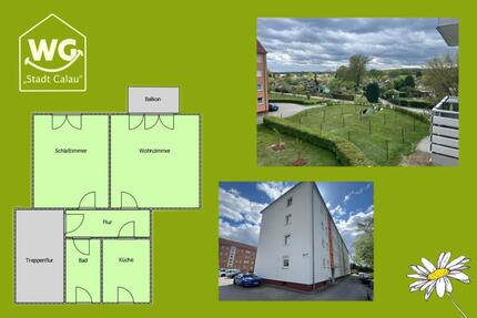 2 Zimmer Balkon in toller Lage - 310,00&nbsp;EUR Kaltmiete, ca.&nbsp; 48,00&nbsp;m&sup2; in Calau (PLZ: 03205)