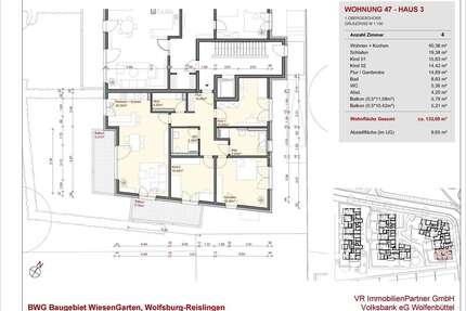 Wohnung zum Kaufen in Wolfsburg 474.200,00 € 133.68 m²