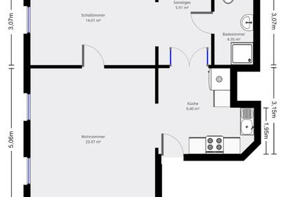 Helle 2-Zimmer-Wohnung in zentraler Lage - Verden (Aller)
