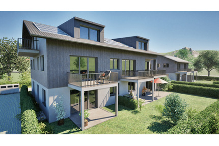 Neubau 3-Zimmer Wohnung mit Terrasse und eigenem Garten - Brannenburg