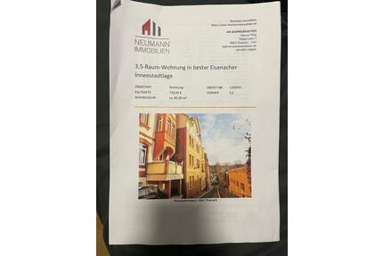 Wohnung in Eisenach - 730,00&nbsp;EUR Kaltmiete, ca.&nbsp; 85,00&nbsp;m&sup2; in Eisenach (PLZ: 99817)