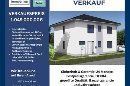Haus zum Kaufen in Markkleeberg Zöbigker 1.049.000,00 € 162 m² - Markkleeberg / Zöbigker