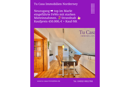 Wohnung zum Kaufen in Norderney 450.000,00 € 48 m²