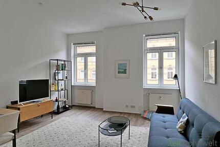 (EF0887_M) Erfurt: Johannesvorstadt, zentrumsnahe, neu möblierte Wohnung im coolen Retro-Style der 70er Jahre