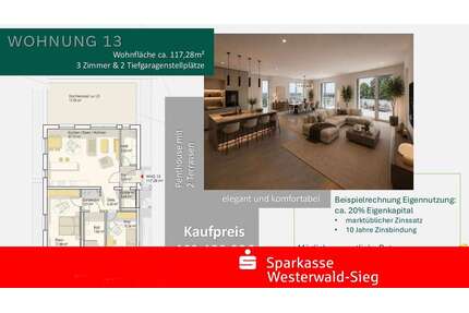 Wohnung zum Kaufen in Ransbach-Baumbach 460.480,00 € 117.28 m²