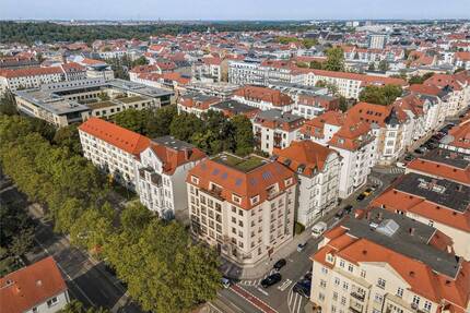 DG-Wohnung-Maisonette mit Kamin in der Südvorstadt - 4 Zimmer, 126m², KfW 40, Erstbezug - Leipzig
