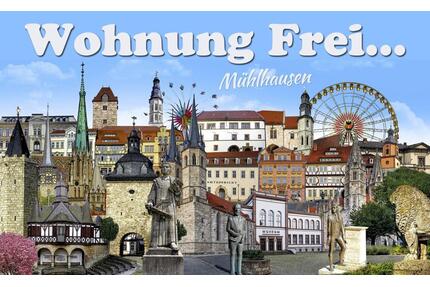 Möbilierte 4 Raum Wohnung 79 m2 Küche Waschmaschine & & & - Mühlhausen (Thüringen)