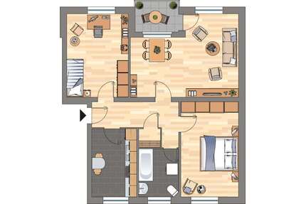 Wohnung zum Mieten in Varel 599,00 € 73.55 m²