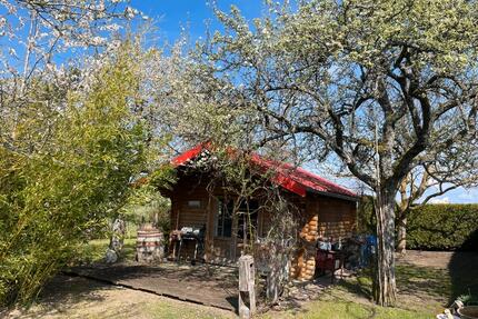 Wochenendgrundstück zu verpachten-mit Blockhütte und Baumbestand - Arnstein