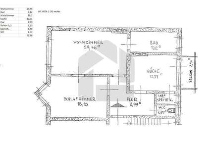 Wohnung zum Mieten in Wiesbaden 830,00 € 75.68 m²