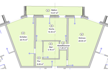 Wohnung zum Mieten in Lampertheim 925,00 € 85 m²