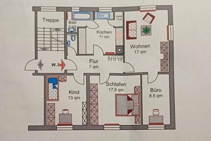 4 Zimmer Wohnung ca.80 qm - 510,00&nbsp;EUR Kaltmiete, ca.&nbsp; 80,00&nbsp;m&sup2; in Rottweil (PLZ: 78628)