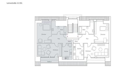 frisch renovierte Dachgeschosswohnung mit toller Aussicht - Oyten