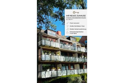 1-Zimmer-Wohnung in Lokstedt – frisch renoviert, provisionsfrei - Hamburg Eppendorf