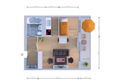 1 Raumwohnung zur Untermiete im Zentrum von Jena