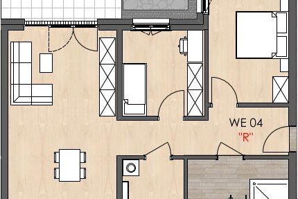 Erstbezug: Moderne 3-Zimmer-Wohnung mit Balkon in Gau-Odernheim n