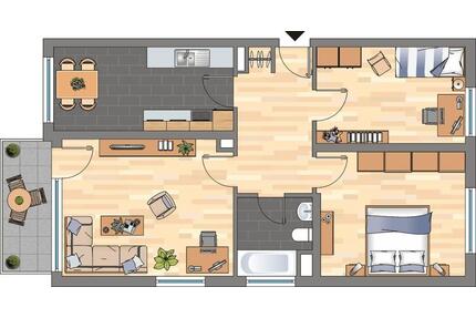 Demnächst frei! 3-Zimmer-Wohnung mit Balkon in Bad Dürkheim
