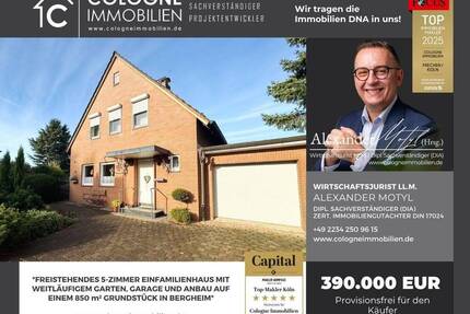 FREISTEHENDES 5-ZIMMER EINFAMILIENHAUS MIT WEITLÄUFIGEM GARTEN IN QUADRATH-ICHENDORF - Bergheim
