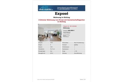 3‑Zimmer‑Wohnung in Olching – ruhig, hell & mit Weitblick