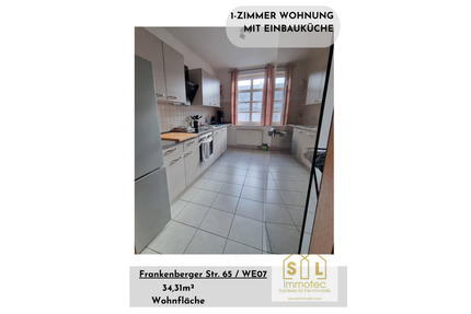 +++1-Zimmer-Wohnung (WE07) ideal für Wohnanfänger Einbauküche+++ - Chemnitz Ebersdorf