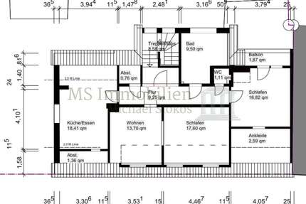 Wohnung zum Mieten in Bensheim Auerbach 1.100,00 € 92 m² - Bensheim / Auerbach