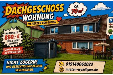Dachgeschoss Wohnung im Herzen von Goting - Wyk Auf Föhr