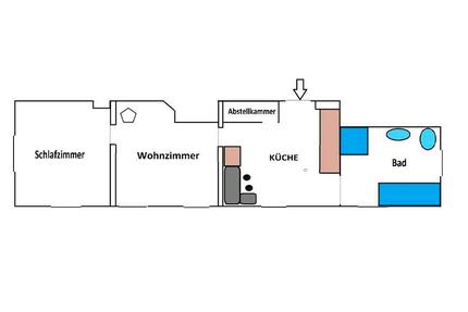 Helle Tageslichtwohnung mit EBK - 77m² Mietwohnung - Helmbrechts