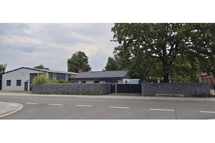 Wohnbungalow 125m² mit Produktions-Lagerhalle 283m² in Bleckede