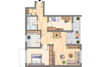 Demnächst frei! 3-Zimmer-Wohnung in Dortmund Scharnhorst