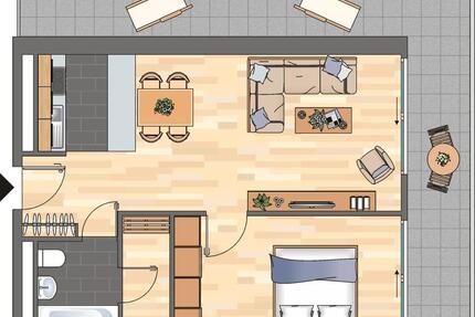 Demnächst frei! 2-Zimmer-Wohnung in Ludwigshafen am Rhein