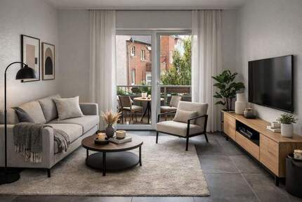 Freistehende 3-Zimmer-Wohnung mit ruhig gelegenem Sonnenbalkon - Mannheim Neckarau