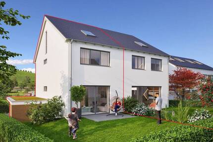 Doppelhaushälfte Bermatingen – massiv, genehmigt, individuell geplant – schlüsselfertig zum Festpreis | ca. 120 m² Wfl.