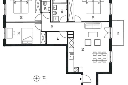 Leipzig: Erstbezug: 4-Zimmer-Wohnung mit Stellplatz