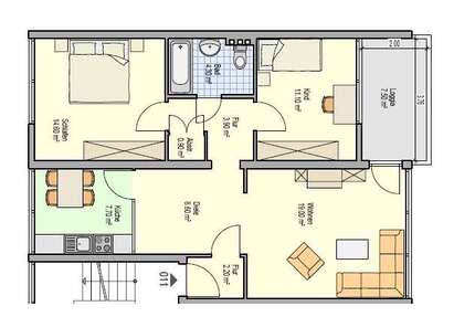 Wohnung zum Mieten in Hamm 600,00 € 75.5 m²