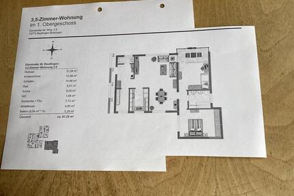 Mietwohnung 3,5 Zimmer, Reutlingen-Schanzgebiet, Zeitmietvertrag