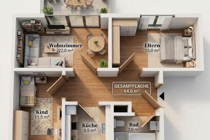 Jetzt investieren in Bad Ems – Vermietete 3‑Zimmer-Eigentumwohnun - Neuwied