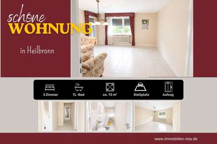 Wohnung zum Mieten in Heilbronn 800,00 € 73 m²