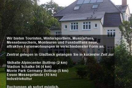 Ferienwohnung, möblierte 2-Zimmerwohnung im DG in Gladbeck-Butendorf!