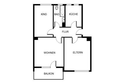 Wohnung zum Mieten in Gelsenkirchen 379,00 € 58.86 m²