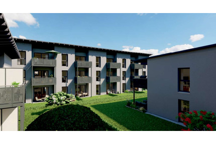 2-Zimmer Neubau-Wohnung (teilmöbiliert, EG) mit Garten in Landau - Landau an der Isar