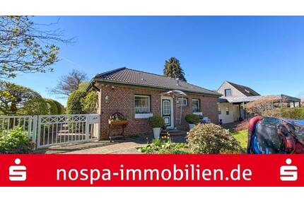 Großzügiger Bungalow mit Terrasse, Sauna-Keller und flexibler Grundriss für 1?oder?2?Wohneinheiten - Husby