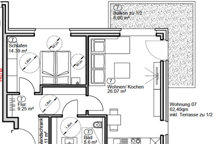 Barrierefreie Neubauwohnung mit Balkon, Fußbodenheizung & Aufzug - Goch