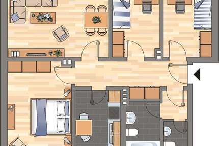 Wohnung zum Mieten in Wilhelmshaven 459,00 € 66.66 m²